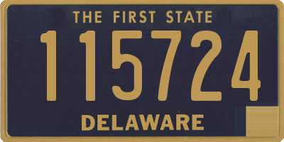 DE license plate 115724