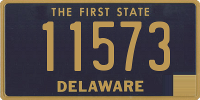 DE license plate 11573