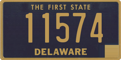 DE license plate 11574