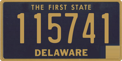 DE license plate 115741