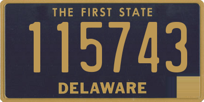 DE license plate 115743