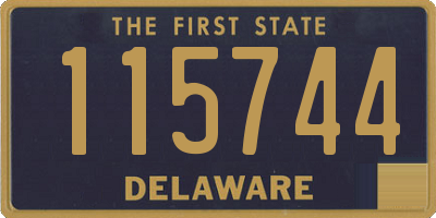 DE license plate 115744