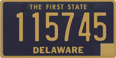 DE license plate 115745