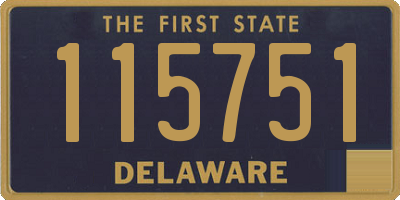 DE license plate 115751