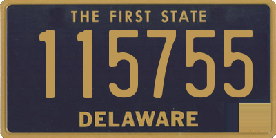 DE license plate 115755