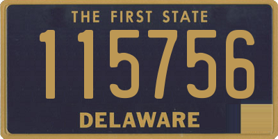 DE license plate 115756