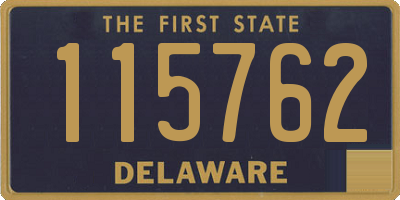 DE license plate 115762