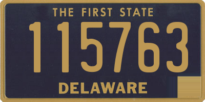 DE license plate 115763