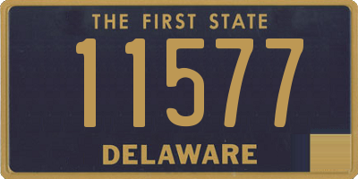 DE license plate 11577