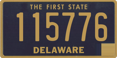 DE license plate 115776