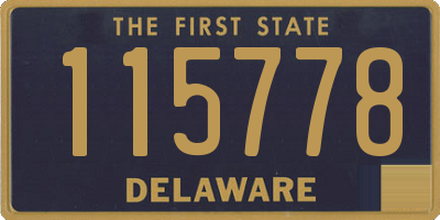 DE license plate 115778