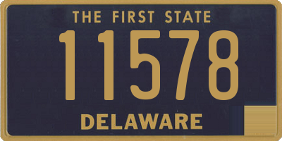 DE license plate 11578