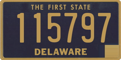 DE license plate 115797