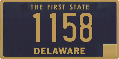 DE license plate 1158