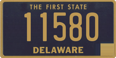 DE license plate 11580