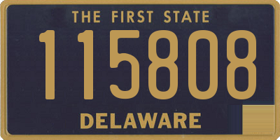 DE license plate 115808