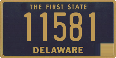 DE license plate 11581