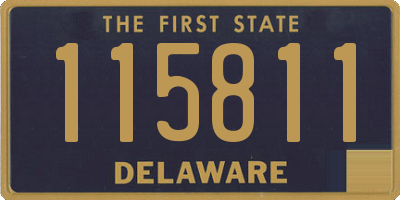 DE license plate 115811