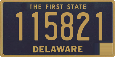 DE license plate 115821