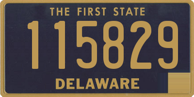 DE license plate 115829