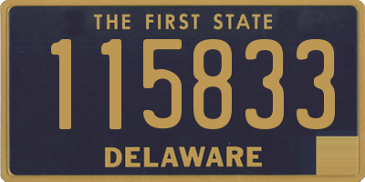 DE license plate 115833