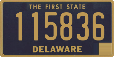 DE license plate 115836