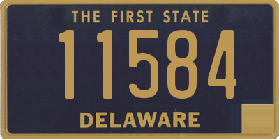 DE license plate 11584