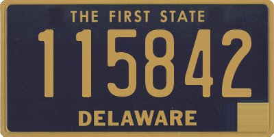 DE license plate 115842