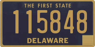 DE license plate 115848