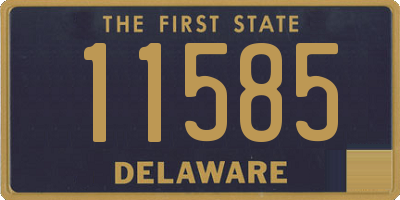 DE license plate 11585