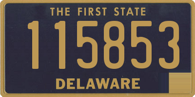 DE license plate 115853