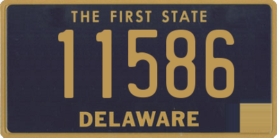 DE license plate 11586