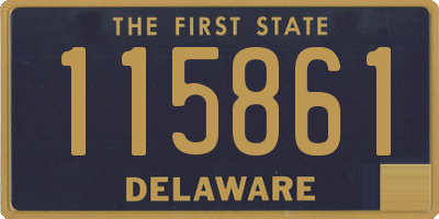 DE license plate 115861