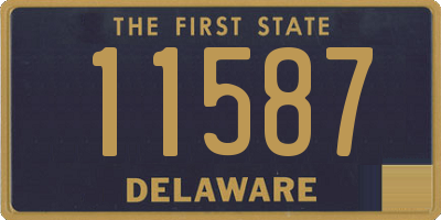 DE license plate 11587