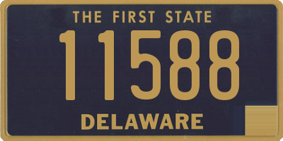 DE license plate 11588