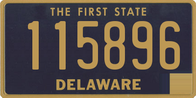 DE license plate 115896