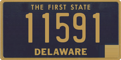 DE license plate 11591