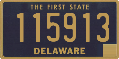 DE license plate 115913