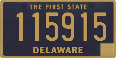 DE license plate 115915