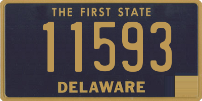 DE license plate 11593