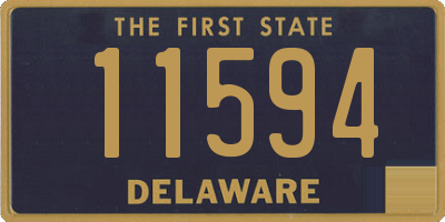 DE license plate 11594