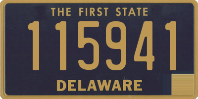 DE license plate 115941