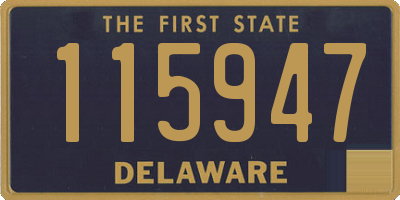 DE license plate 115947