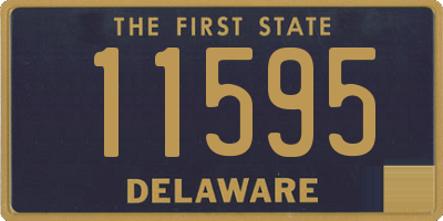 DE license plate 11595