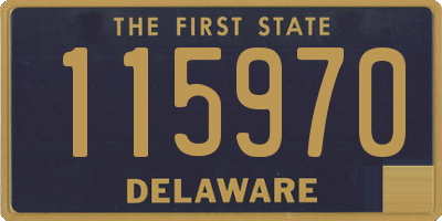 DE license plate 115970