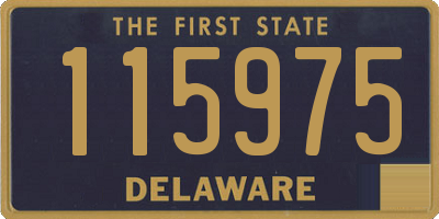 DE license plate 115975