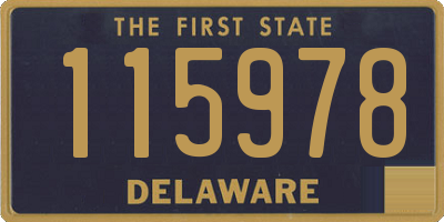 DE license plate 115978