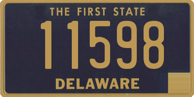 DE license plate 11598