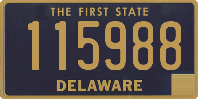 DE license plate 115988