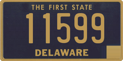 DE license plate 11599